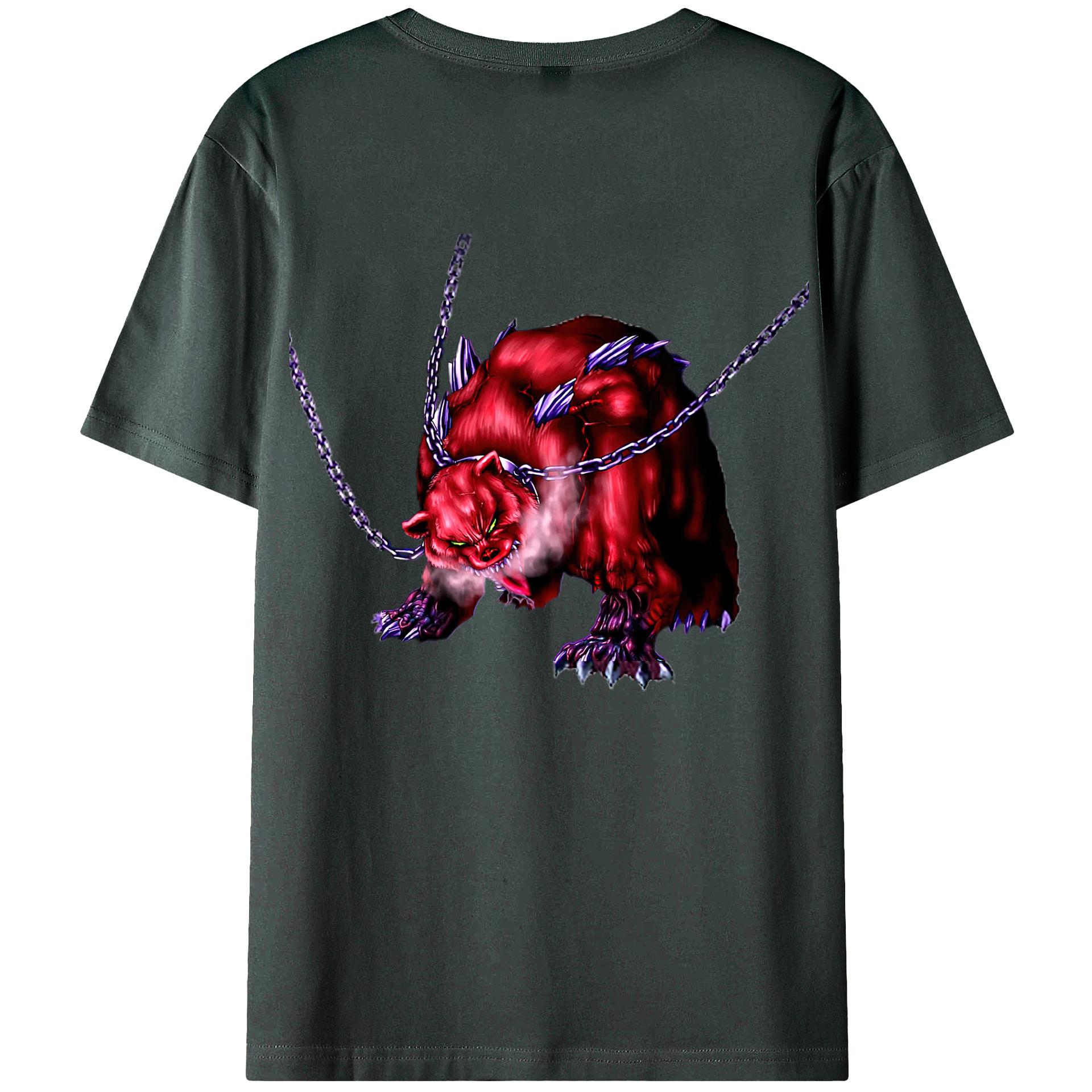 （画像用） 遊☆戯☆王 Yu-Gi-Oh! 綿100％ メンズ半袖Tシャツ（バックプリント） 通気性